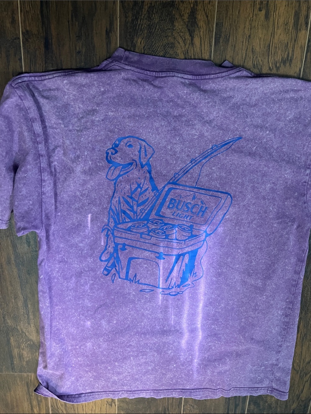 XL Purple  Graphic Tee with Dog & Cooler Print - Picture 2 of 4